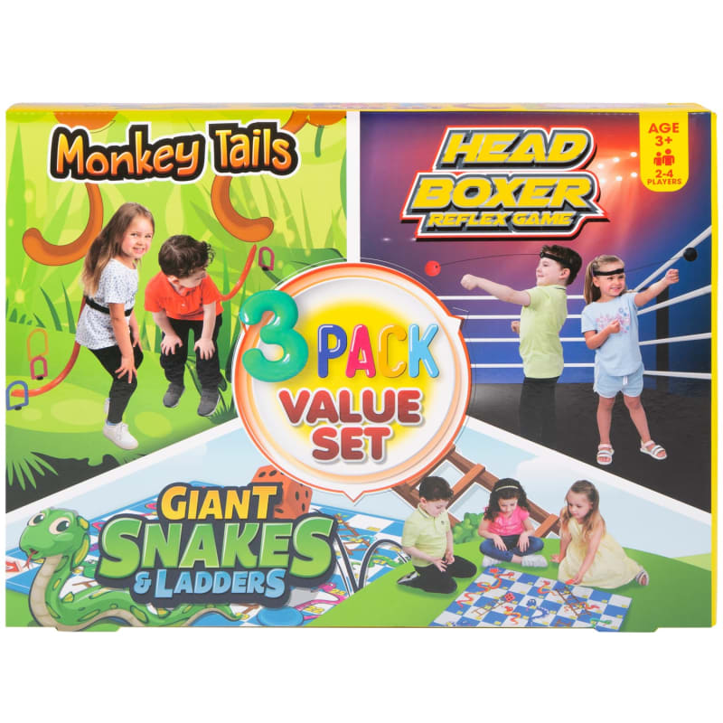 Value Games Set 3pk Board Games B&M Stores