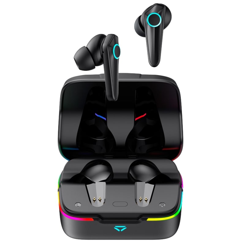 Goodmans Wireless LED Gaming Earphones Black Earphones B&M