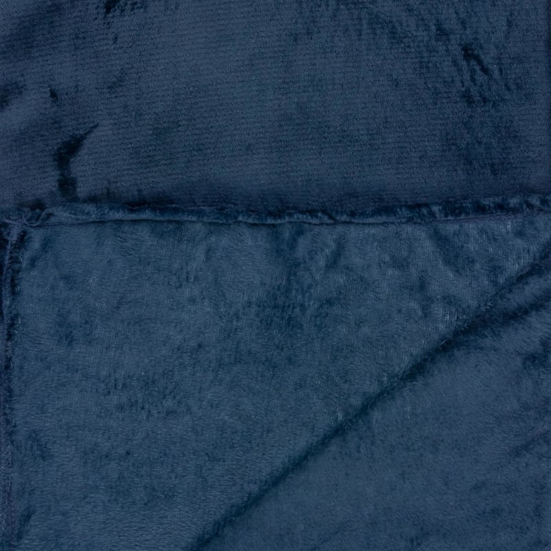 Simply Everyday Super Soft Throw Navy Throws B&M