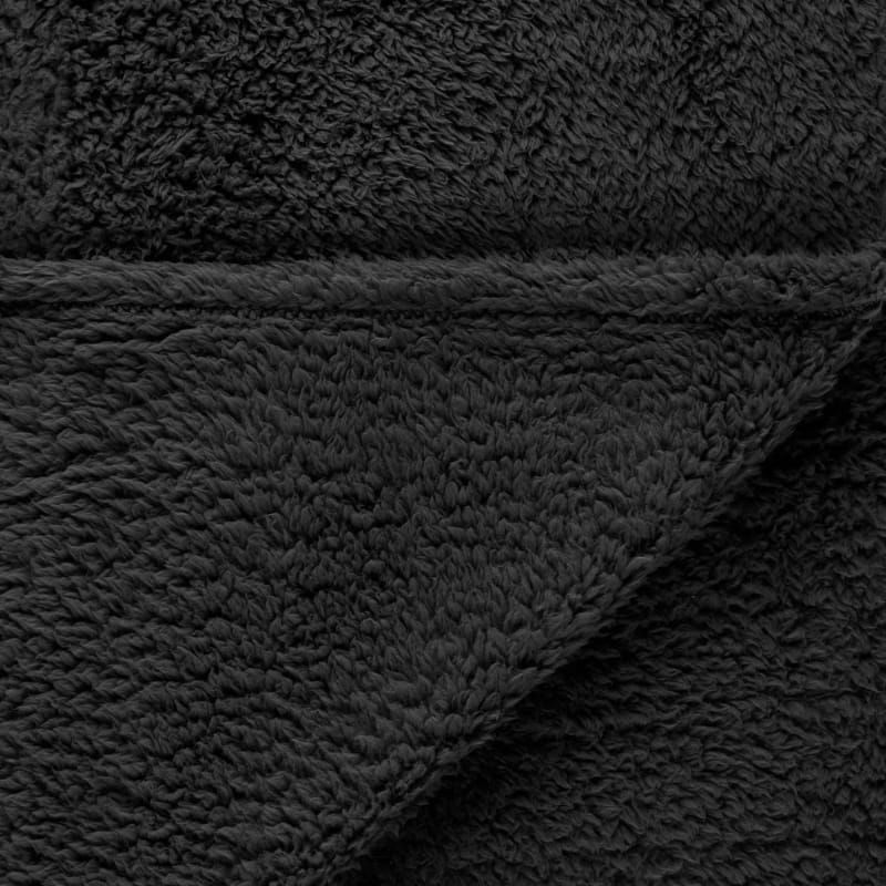 Simply Everyday Teddy Throw Black Throws B&M
