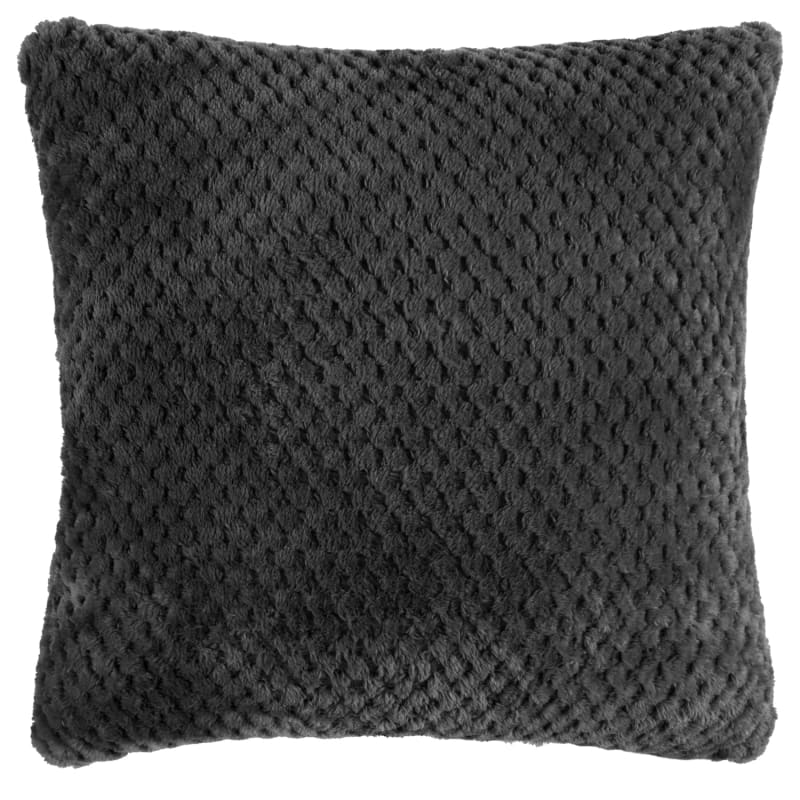 Waffle Cushions 2pk Black Home Furnishings B&M