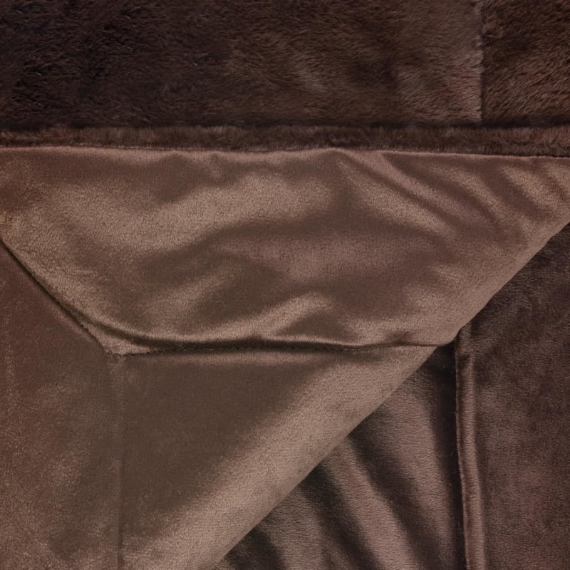 Aspen Faux Fur Throw Brown Home Furnishings, Throws B&M