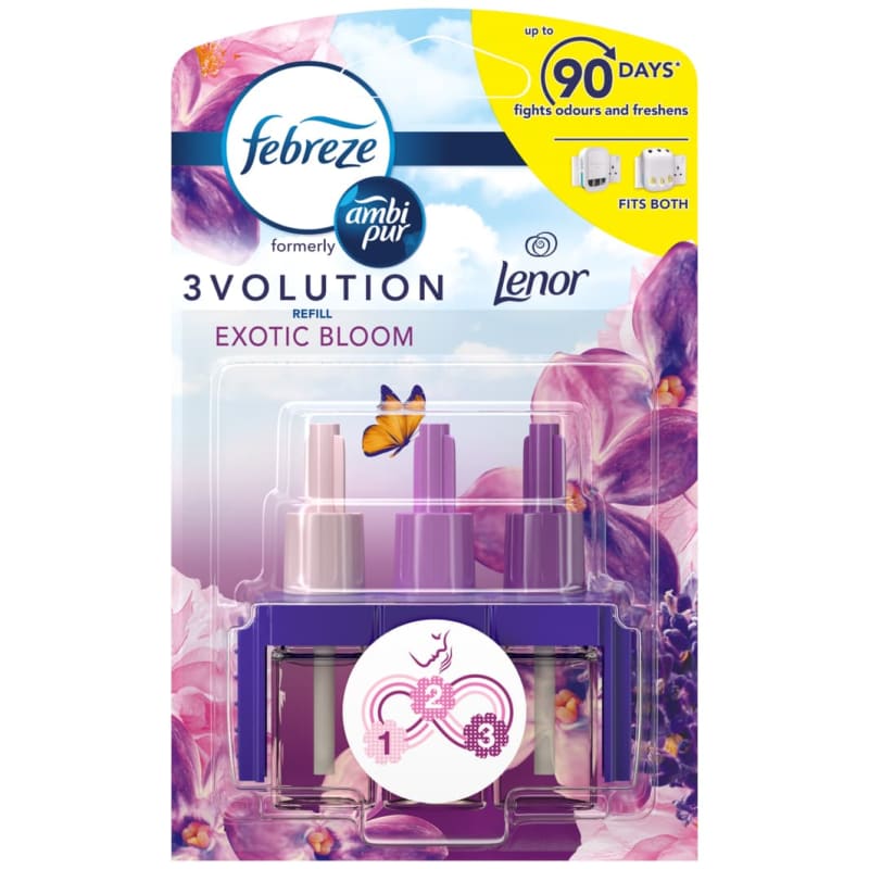 Febreze 3Volution PlugIn Refill Exotic Bloom Air Fresheners B&M