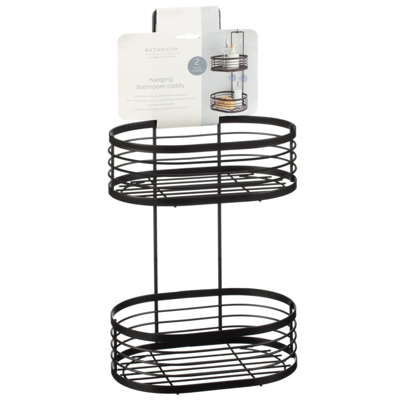 Black Hanging Bathroom Caddy Bathroom Accessories B&M Stores
