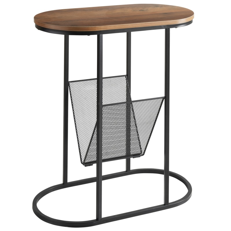 Tromso Side Table with Magazine Rack Living Room Furniture B&M