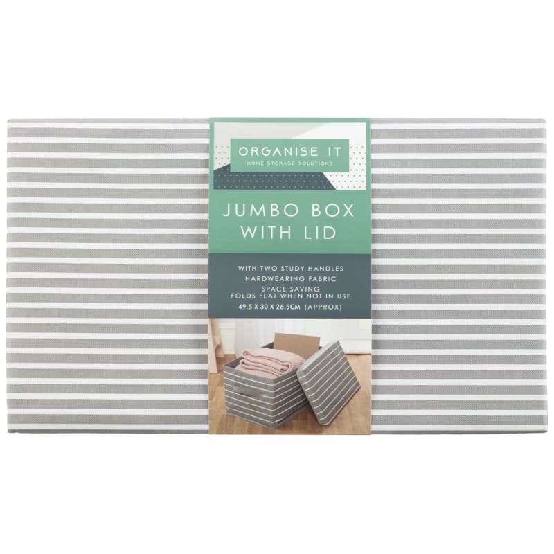 Jumbo Box with Lid Storage Boxes B&M Stores