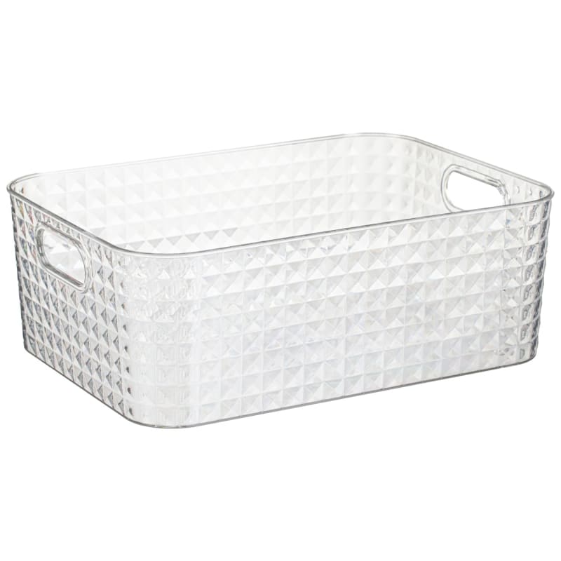 Large Diamond Storage Box Clear Storage B&M