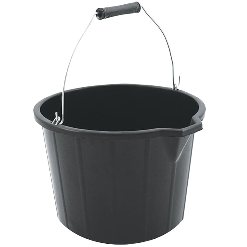 Builders Bucket 15L Car Cleaning B&M Stores