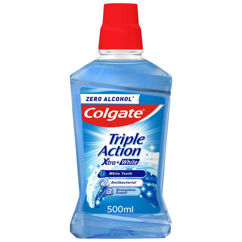 Colgate Mouthwash Triple Action Xtra + White Mouthwash B&M Stores