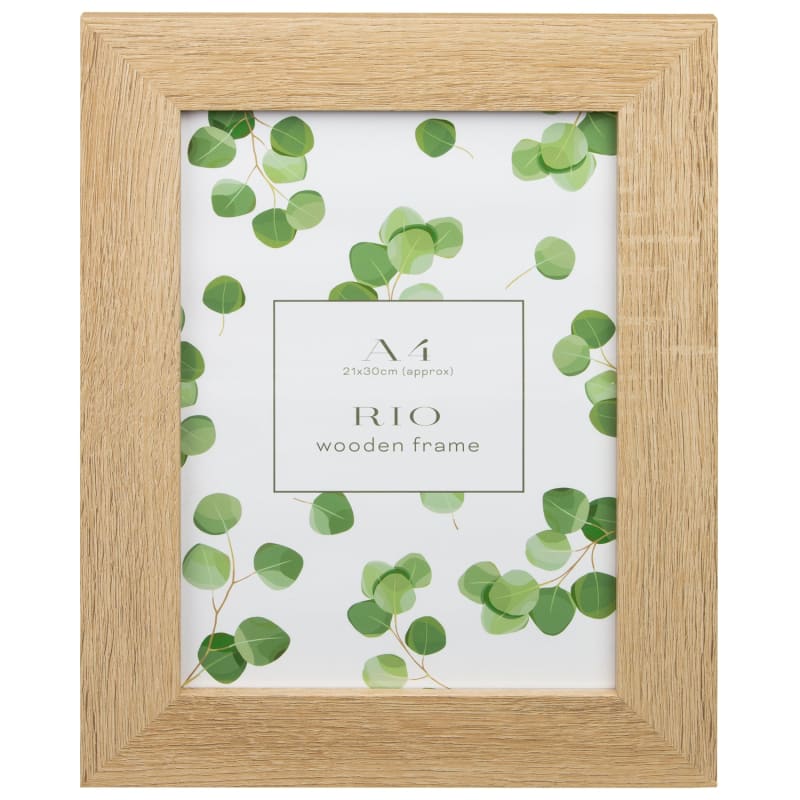 Rio Photo Frame A4 Light Photo Frames B&M