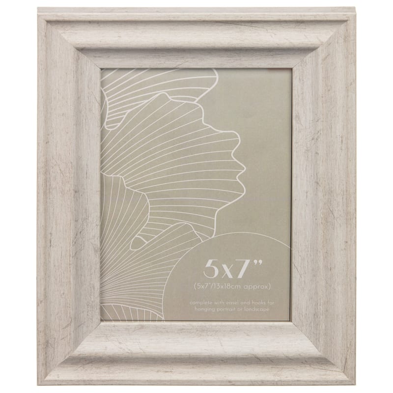 Brooklyn Photo Frame 5 x 7" Grey Photo Frames B&M