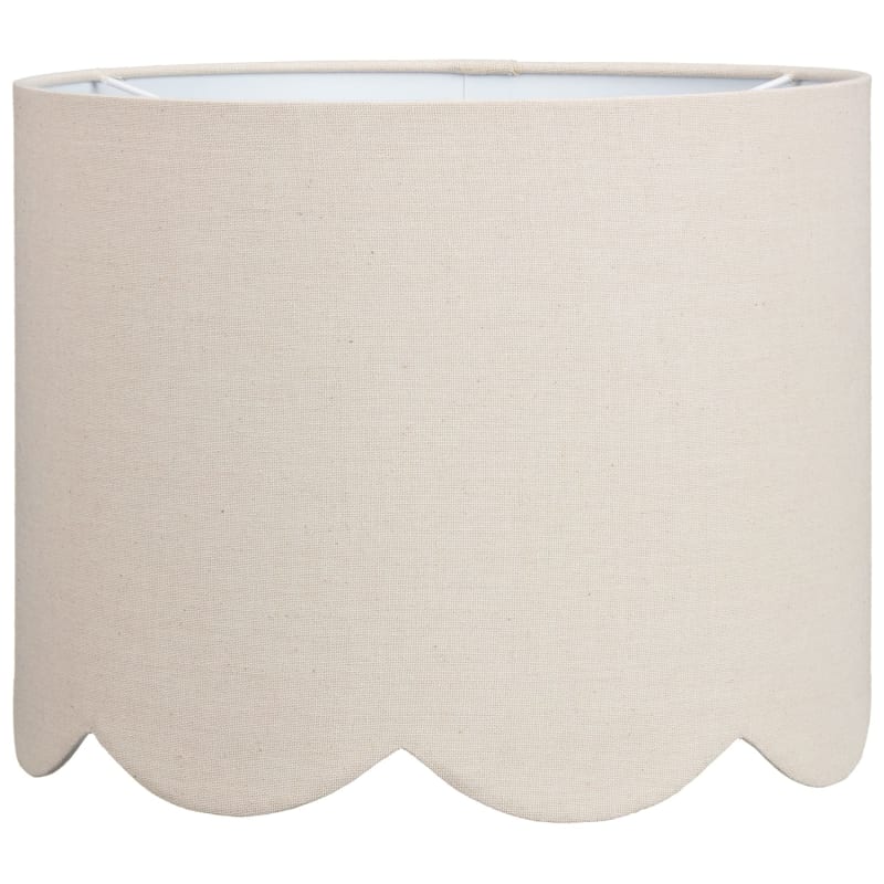 Oatmeal Scallop Edge Light Shade Light Shades B&M