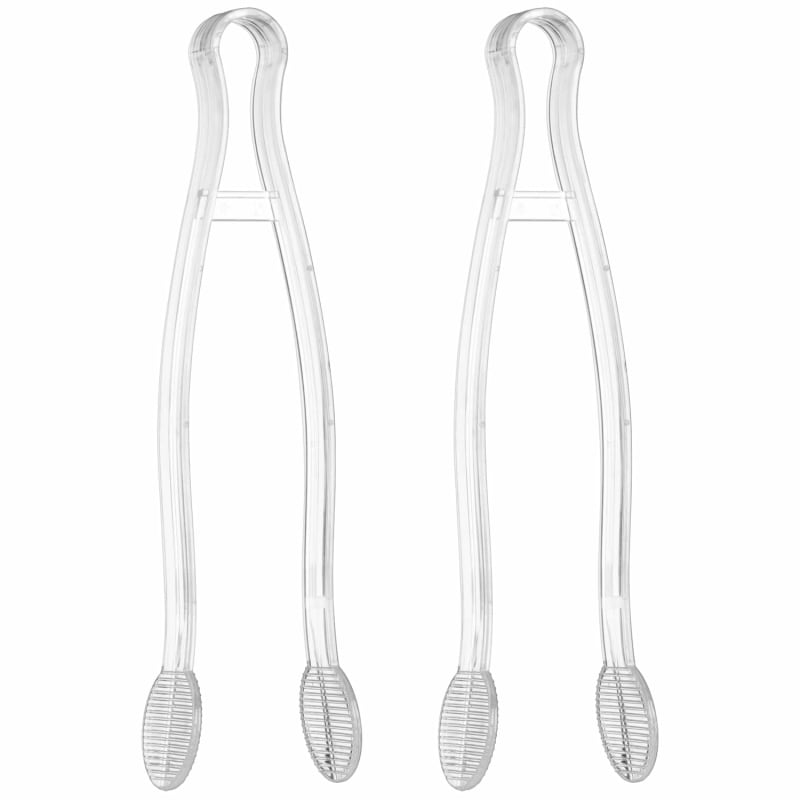 Clear Food Tongs 2pk Party Shop B&M
