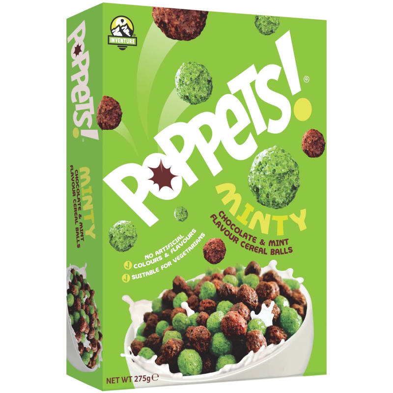 Poppets Cereal 275g Minty Breakfast Cereal B&M Stores