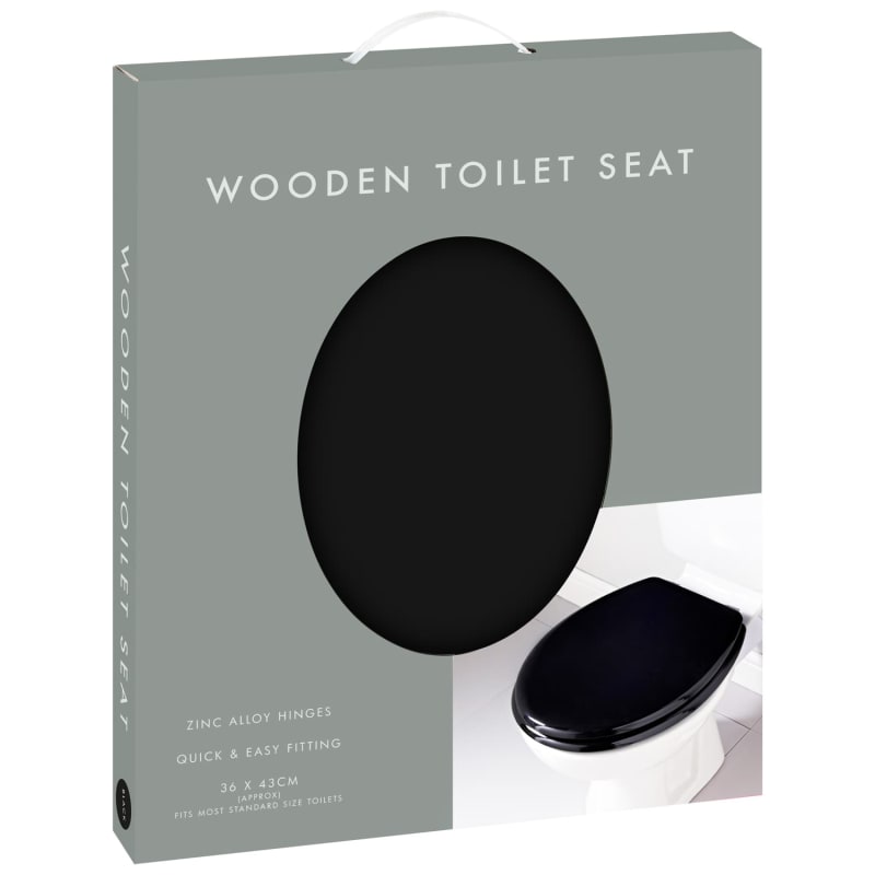 Wooden Toilet Seat Black Toilet Seats B&M Stores