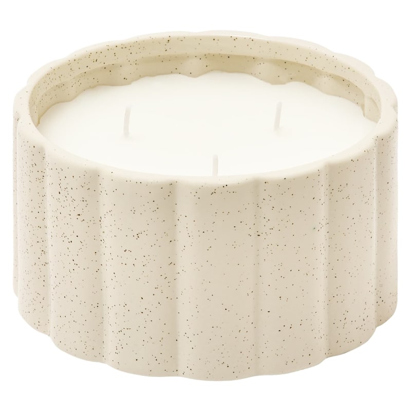 Ribbed Effect Citronella Candle Outdoor Candles B&M Stores