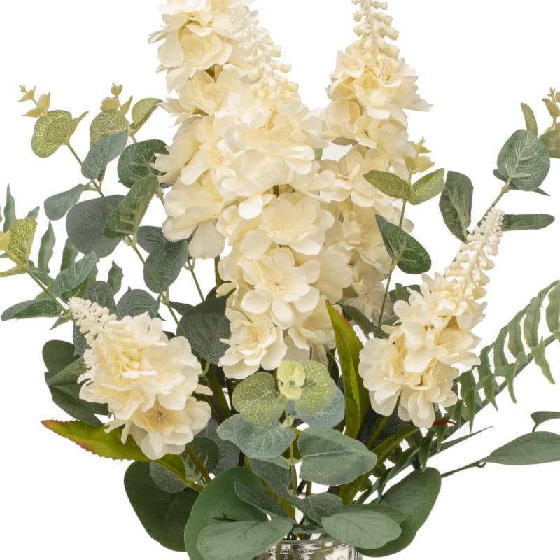 Ripple Glass Vase with Flowers Vases & Artificial Flowers B&M