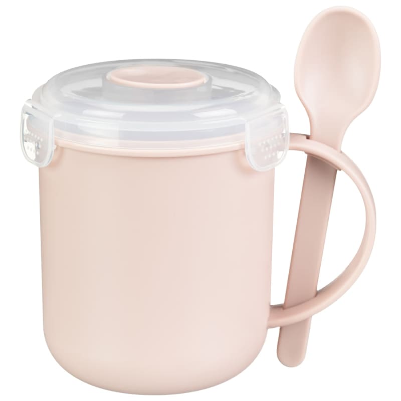 Microwave Soup Mug With Spoon Food Preparation B&M Stores