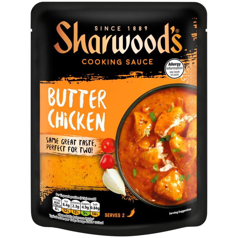 Sharwood's Butter Chicken Pouch Food B&M