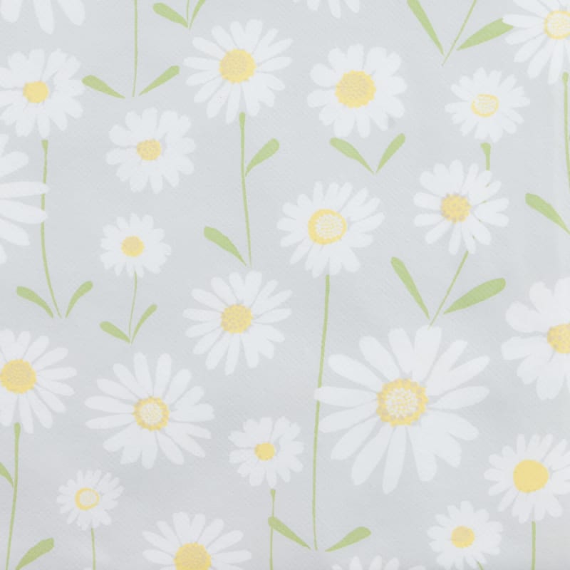 Natural Bloom Daisy Wipe Clean Table Cloth Tableware B&M