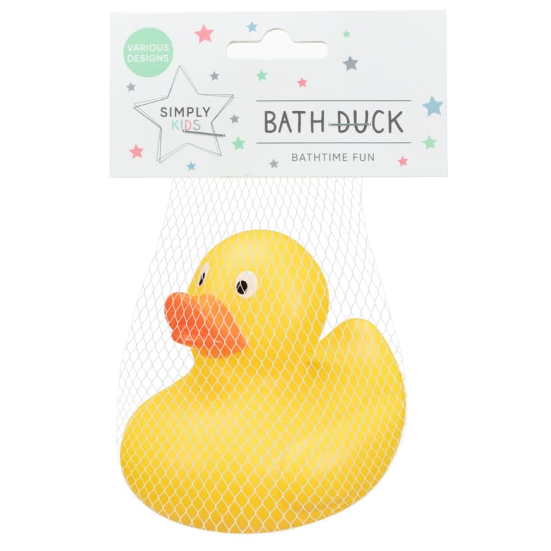 Simply Kids Bath Duck Yellow Bathroom Accessories B&M