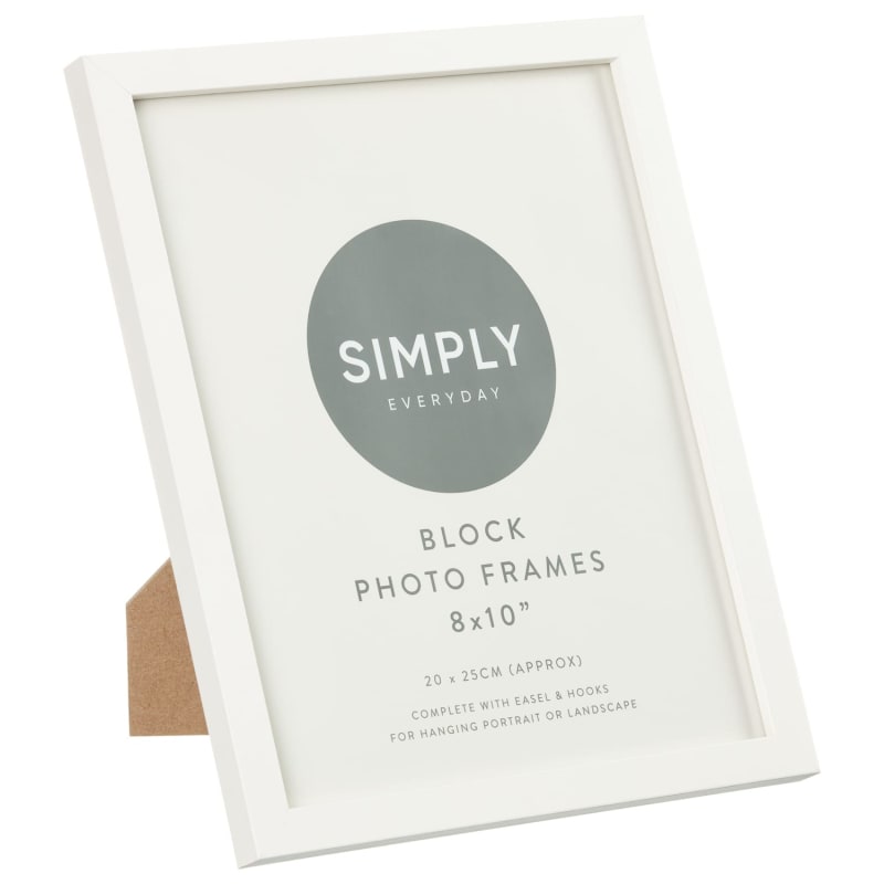 Simply Everyday Cream 8 x 10" Block Frames 3pk Photo Frames B&M