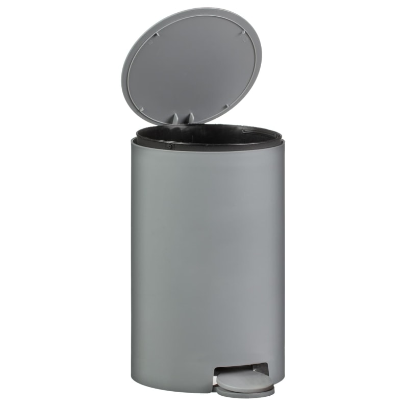 Simply Everyday Pedal Bin 3L Grey Bathroom Bins B&M