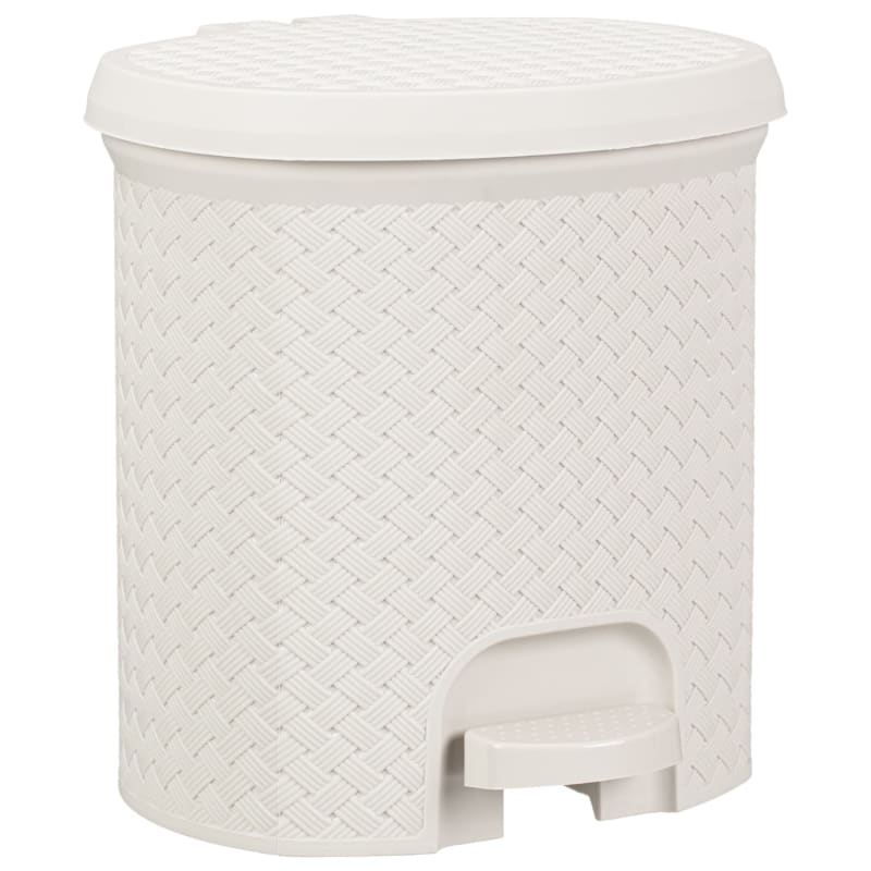 Knit Pedal Bin 6.5L Natural Bathroom Bins B&M