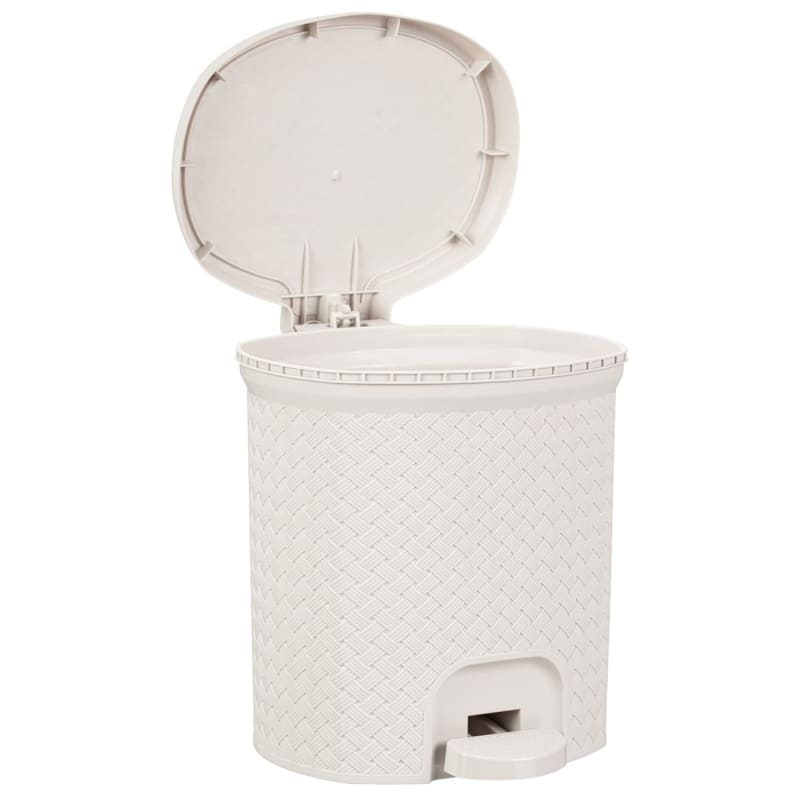 Knit Pedal Bin 6.5L Natural Bathroom Bins B&M