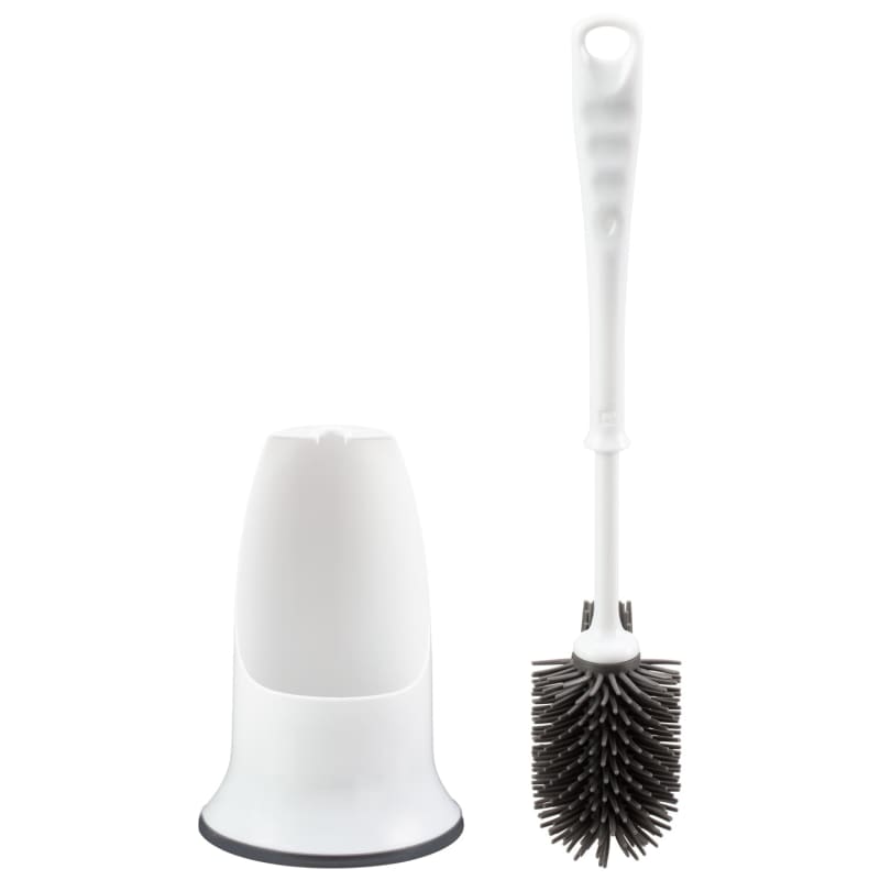 Simply Everyday Toilet Brush Rim Cleaner Grey Toilet Brushes B&M