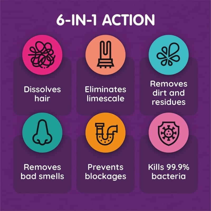 Vamoosh Washing Machine Cleaner 175g Sparkling Lemon Cleaners B&M