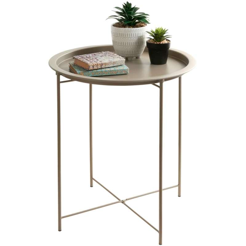 Home Essentials Tray Table Stone Side Tables B&M