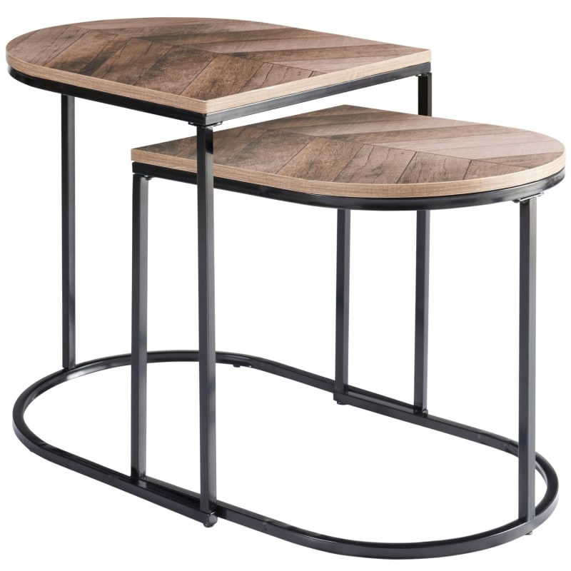 Ezra Nest of 2 Tables Side Tables B&M