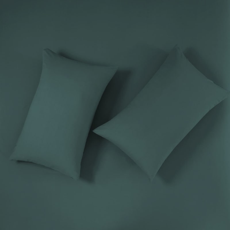 Silentnight Green Pillowcase Pair Pillowcases B&M Stores