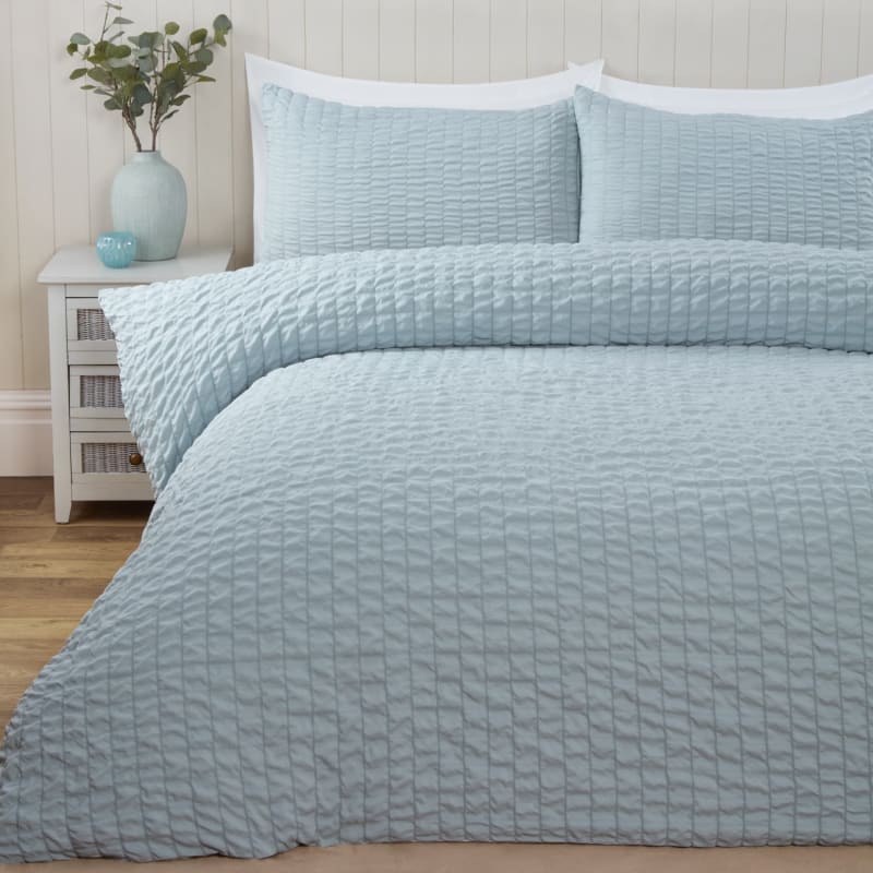 Lara Duck Egg King Duvet Set Bedding B&M