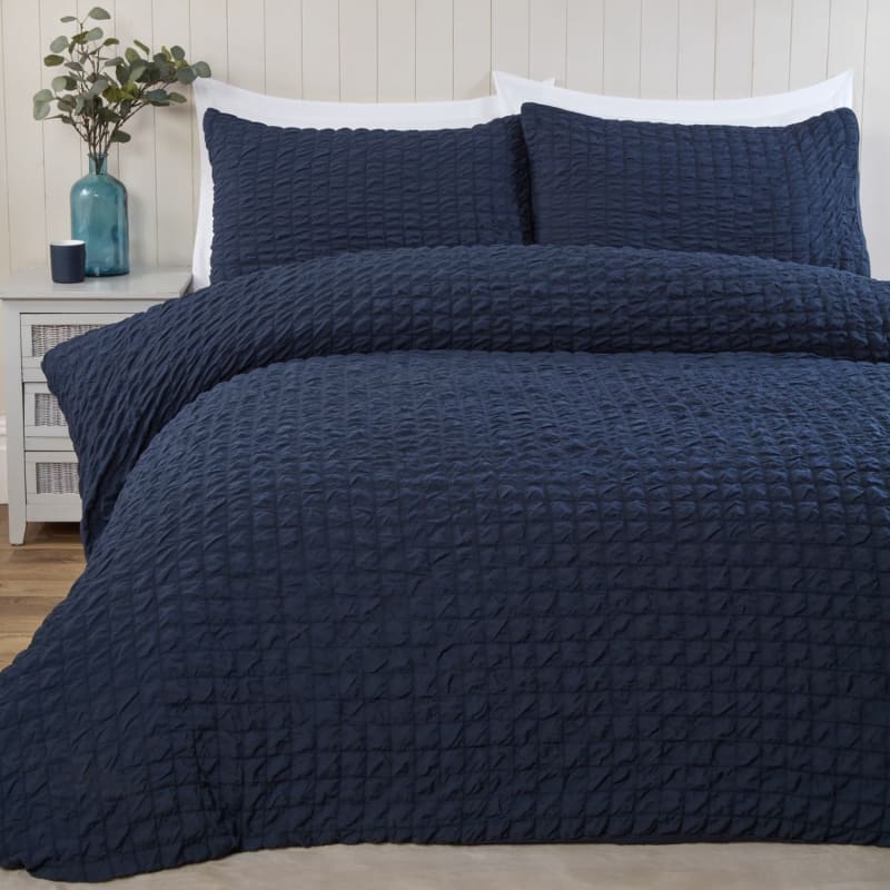 Blue Lara Duvet Set King Duvet Covers & Bedding Sets B&M