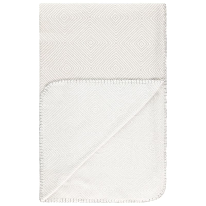 Printed Polar Geo Fleece Throw Natural Throws B&M Stores