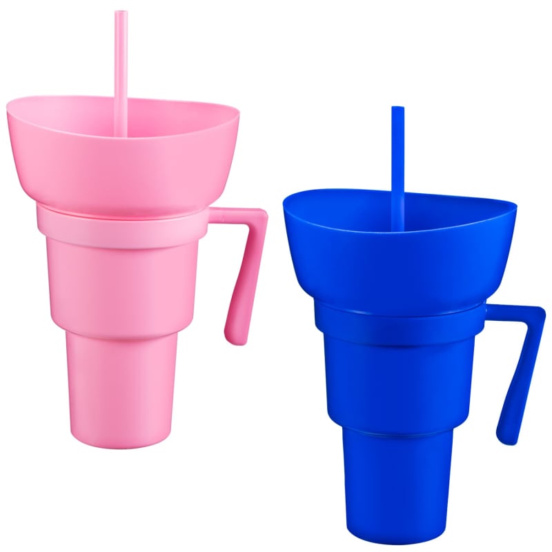 Snack & Drink Cup Pink Water Bottles & Travel Mugs B&M