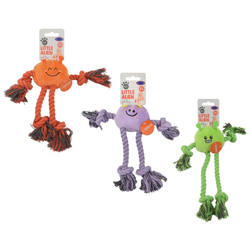 Little Alien Pet Toy - Orange | Dog Toys | B&M