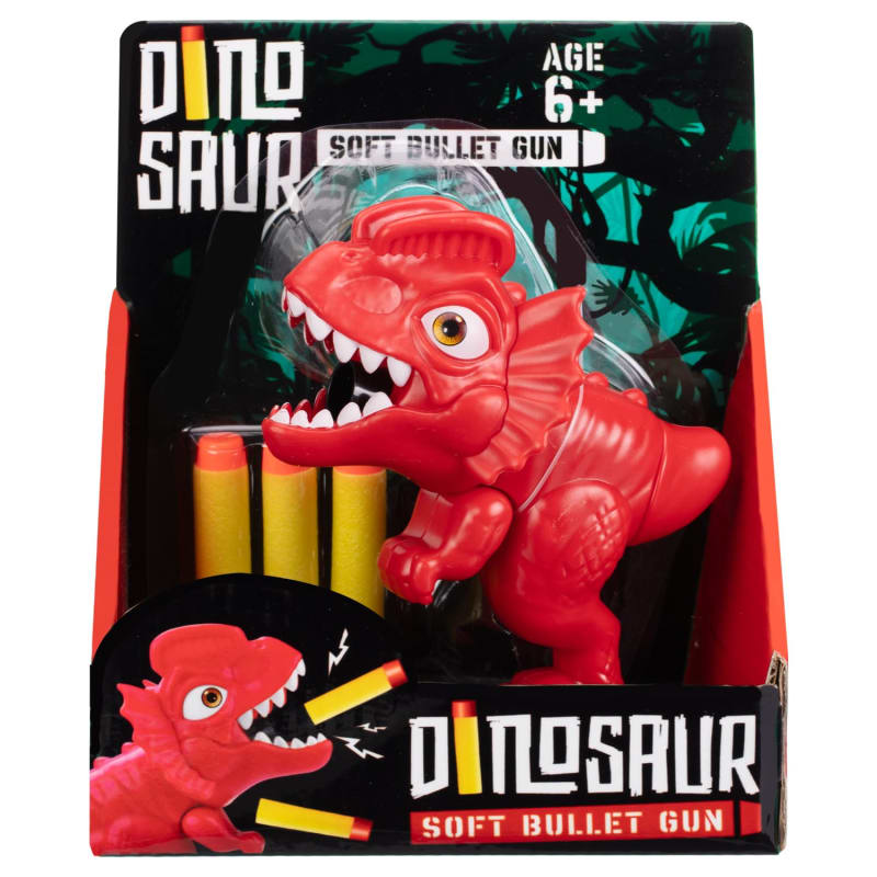 Dinosaur Soft Pellet Gun Red Action Figures & Playsets B&M