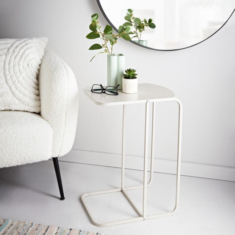 Simply Ivory Sofa Side Table Side Tables B&M