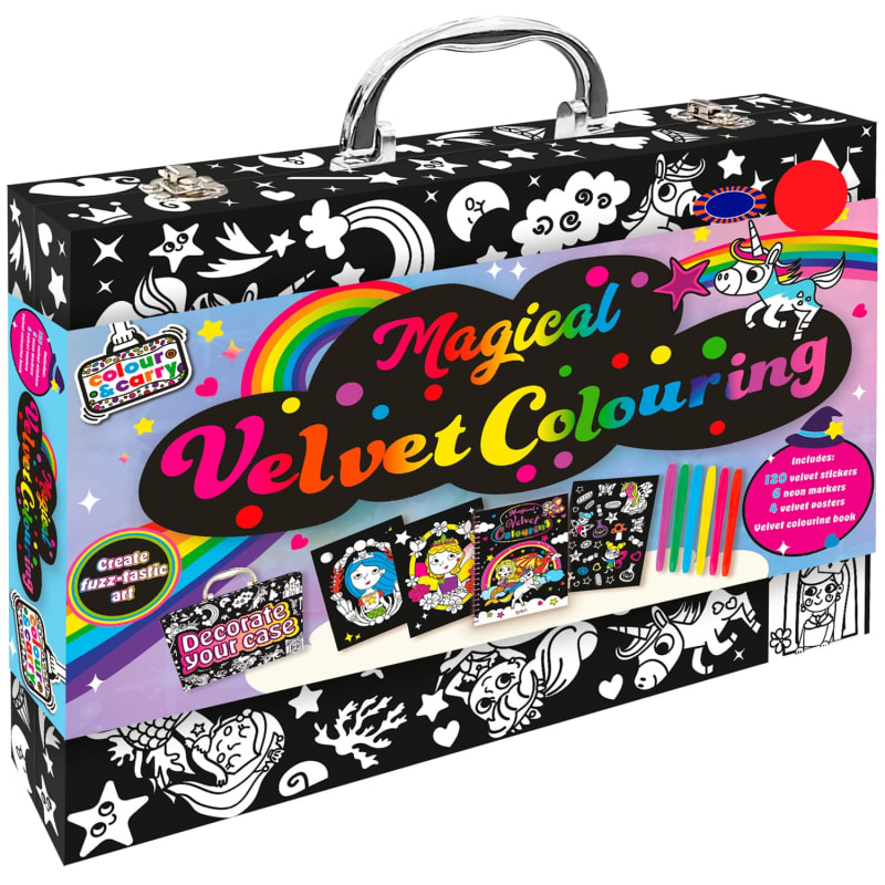 Magical Velvet Colouring Set | Arts & Crafts | B&M