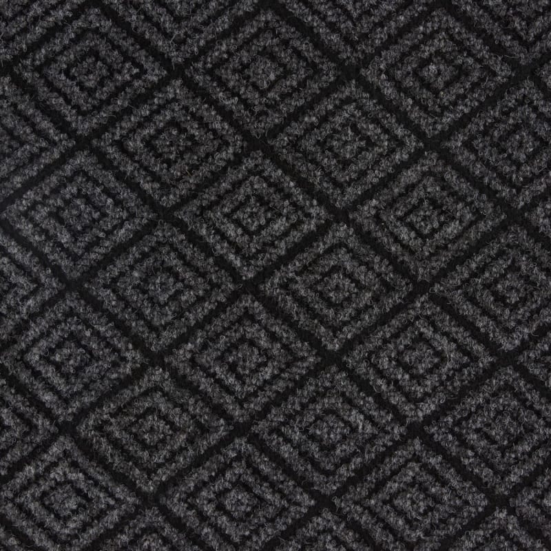 Diamond Effect Dirt Grabber Doormat Grey Doormats B&M