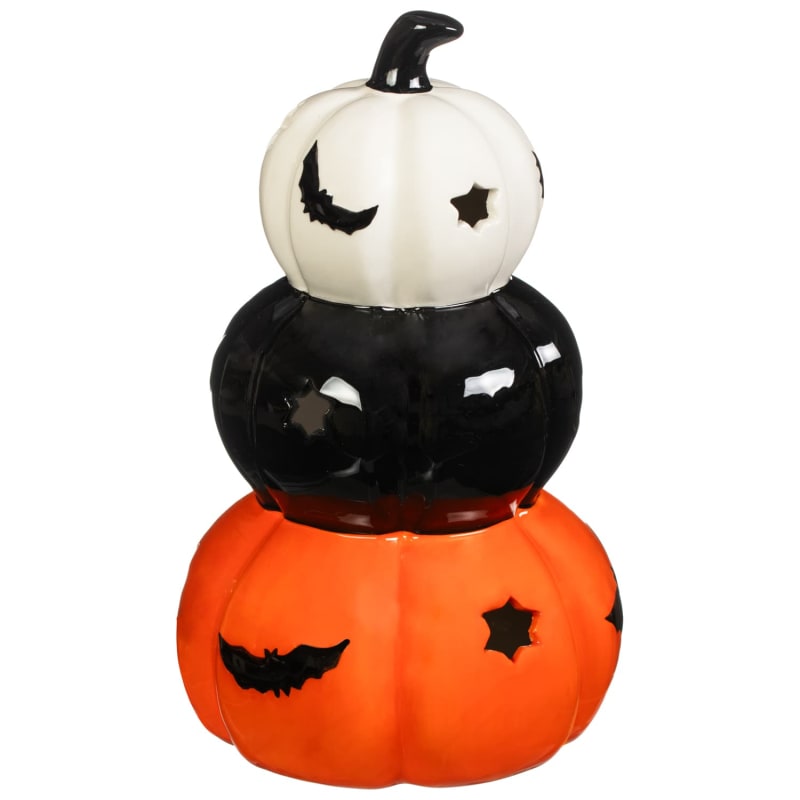 Trick Or Treat Stacking Pumpkin Halloween Decorations B&M