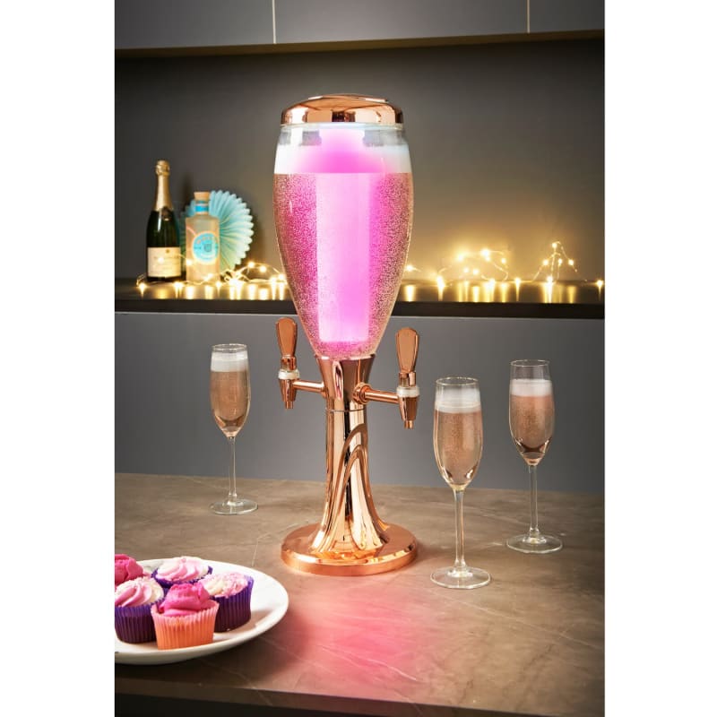 Big Chill Wine & Prosecco Tower With LED Light 3L B&M