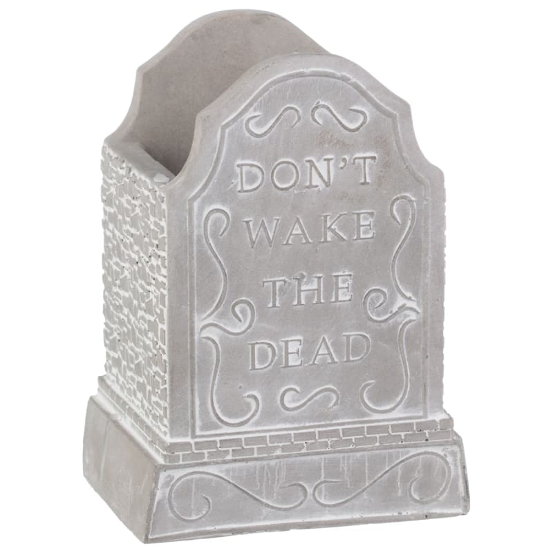 Gravestone Candle Assorted Designs Halloween Decorations B&M
