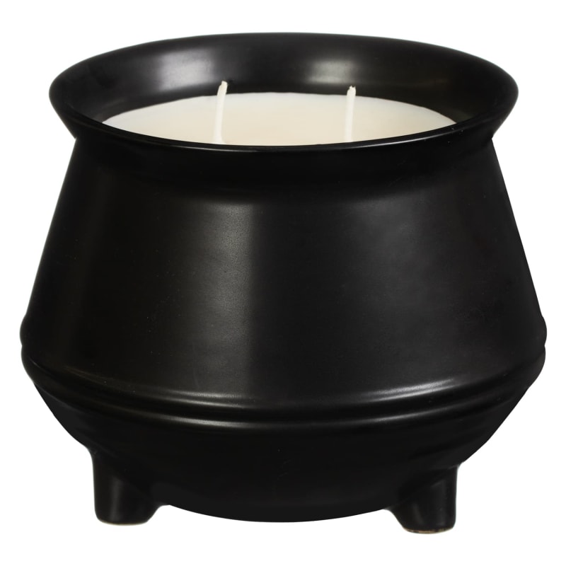 XL Cauldron Candle Halloween Decorations B&M