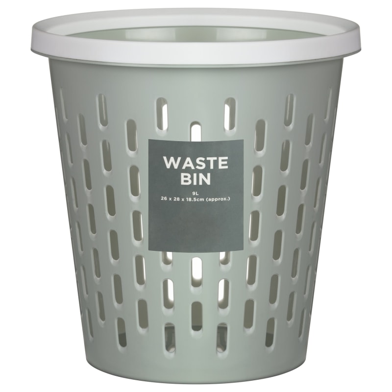 Waste Bin 9L Kitchen Bins B&M