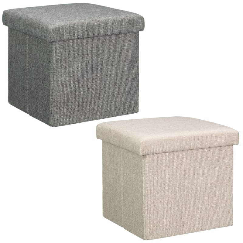 Small Storage Cube Grey Storage Boxes B&M