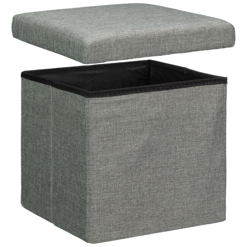 Small Storage Cube Grey Storage Boxes B&M